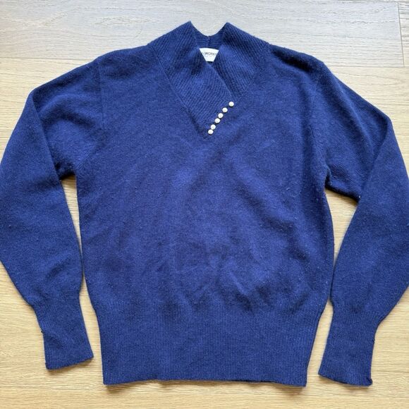Vintage Yarn Works Sweater Women Large Lambswool Rabbit Hair Angora 90s Y2K - Picture 1 of 10